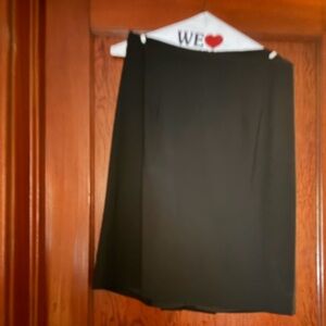 Milly Elegant Black Pencil Skirt